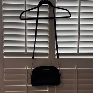 Steve Madden Black Crossbody Bag with Gold Accents